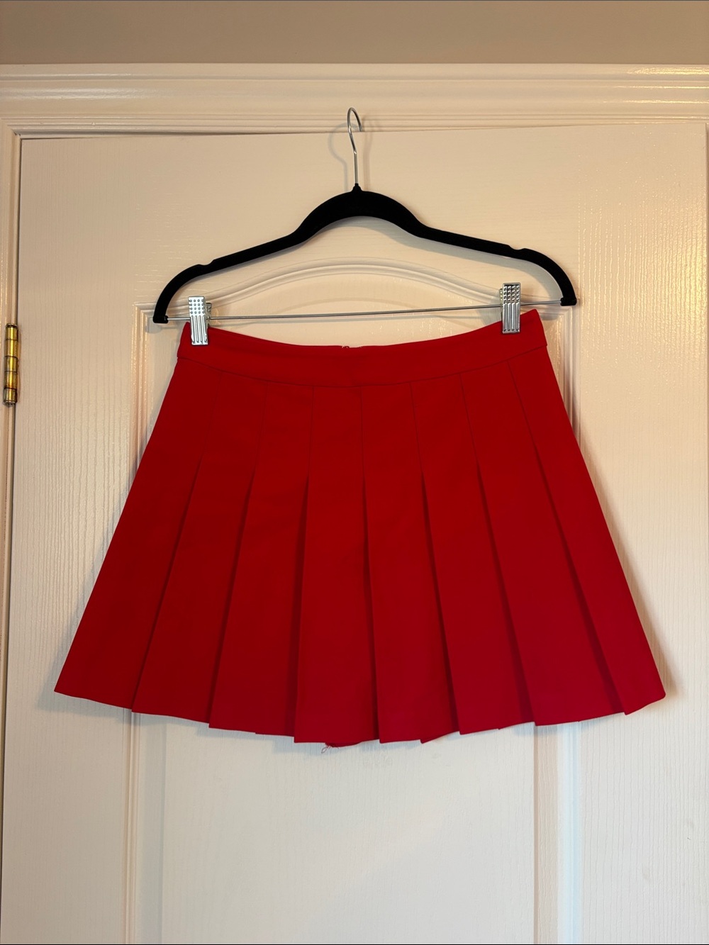 Sunday Best Red Pleated Skirt Worn Once!